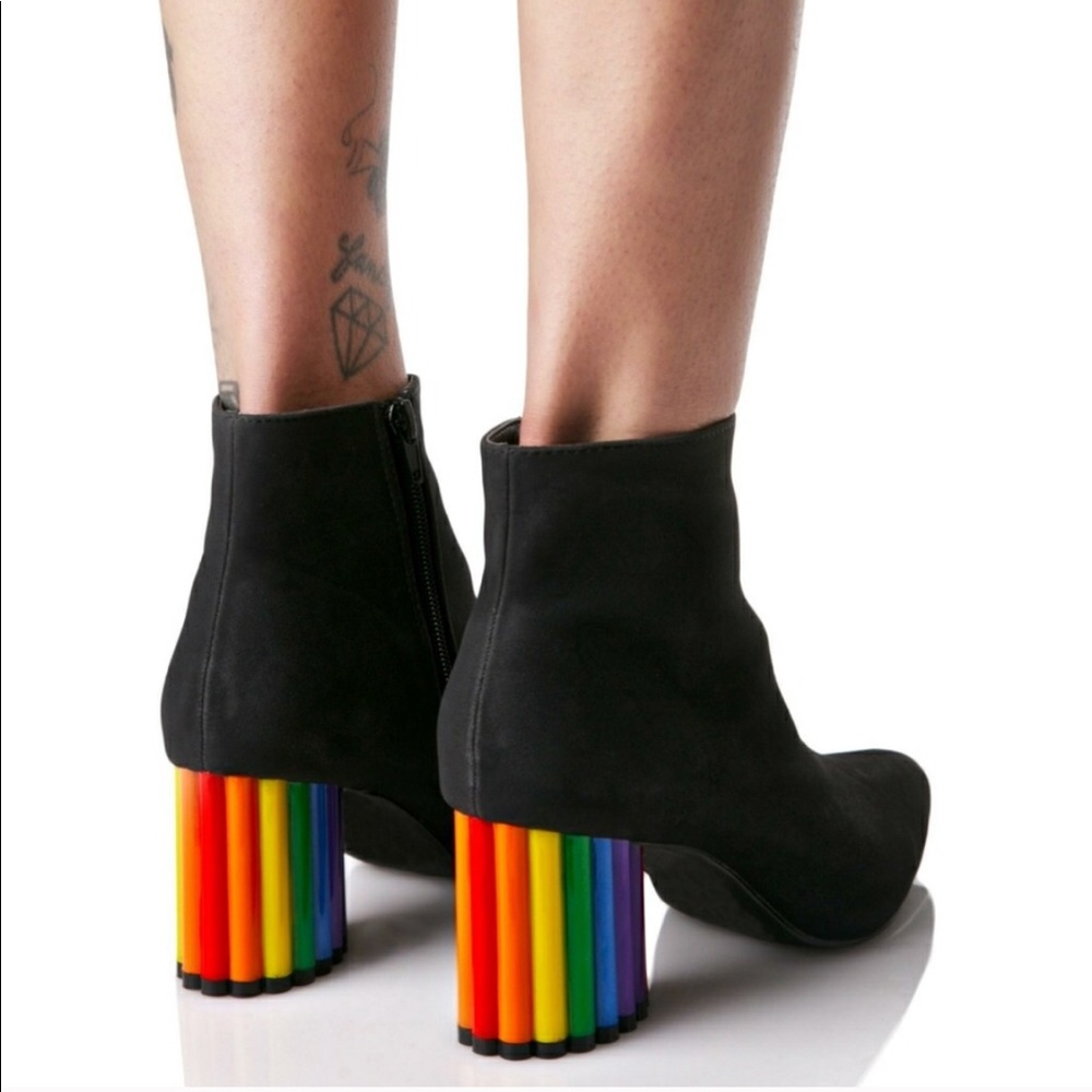 YRU Boots with decoration Rainbow Heel 👠 - Picture 3 of 6